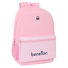 Школьный рюкзак Benetton Vichy, розовый (30 x 46 x 14 см) цена и информация | Школьные рюкзаки, спортивные сумки | kaup24.ee