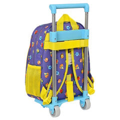 Школьный рюкзак с колесиками SuperThings Guardians of Kazoom, фиолетовый / жёлтый, 27 x 33 x 10 см цена и информация | Школьные рюкзаки, спортивные сумки | kaup24.ee