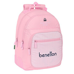 Kooliseljakott Benetton Vichy Roosa (32 x 42 x 15 cm) hind ja info | Koolikotid, sussikotid | kaup24.ee