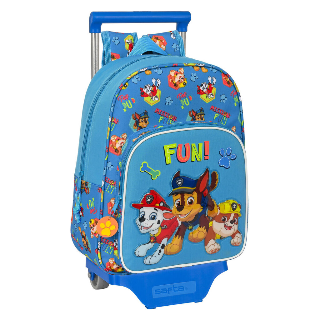 Ratastega koolikott The Paw Patrol Friendship Sinine (26 x 34 x 11 cm) hind ja info | Koolikotid, sussikotid | kaup24.ee