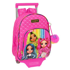 Школьный рюкзак с колесиками Rainbow High, фуксия, 28 x 34 x 10 см цена и информация | Школьные рюкзаки, спортивные сумки | kaup24.ee