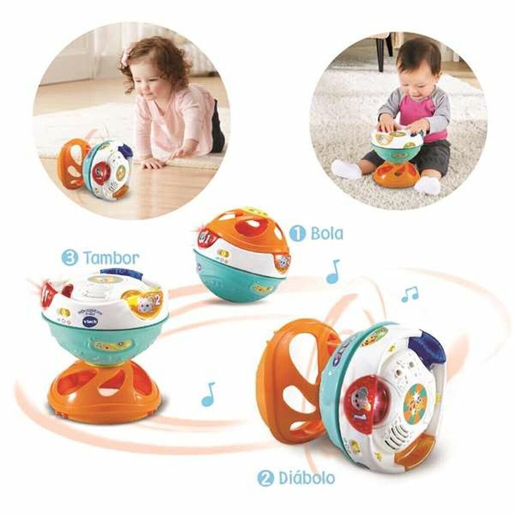 Interaktiivne Beebimänguasi Vtech Trummel 16 cm 3-in-1 Pall Convertible (ES) hind ja info | Imikute mänguasjad | kaup24.ee