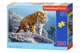 Castorland Tiger on the Rock Puzzle, 180 tükki цена и информация | Пазлы | kaup24.ee