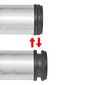 Reguleeritava kõrgusega lauajalad 4 tk, harjatud nikkel, 870 mm цена и информация | Mööblijalad | kaup24.ee