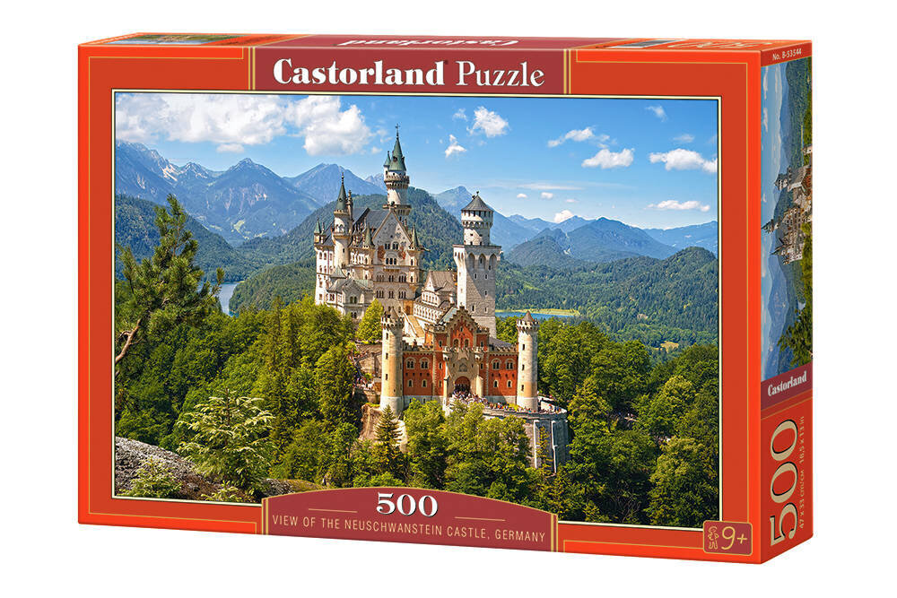 Castorland vaade Neuschwansteini lossile, 500 tk hind ja info | Pusled | kaup24.ee