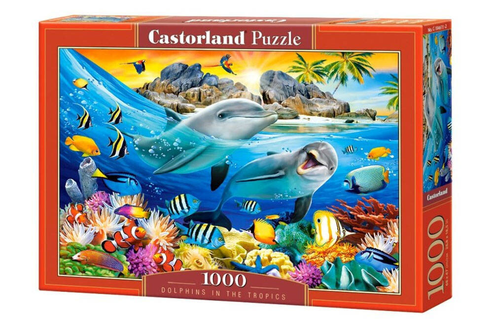 Castorland Dolphins in the Tropics Puzzle, 1000 tükki цена и информация | Pusled | kaup24.ee