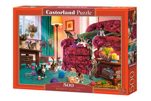 Castorland Naughty Kittens Puzzle, 500 tükki hind ja info | Pusled | kaup24.ee