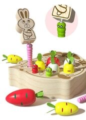 Магнитная игра - Зайка и морковка цена и информация | Игрушки для малышей | kaup24.ee