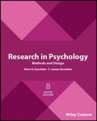 Research in Psychology Methods and Design 8e hind ja info | Ühiskonnateemalised raamatud | kaup24.ee