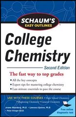 Schaum's Easy Outlines of College Chemistry, Second Edition 2nd edition hind ja info | Majandusalased raamatud | kaup24.ee