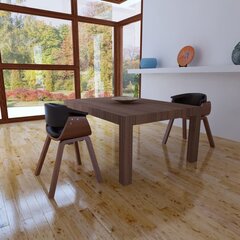 vidaXLi söögitool 2 tk puidust raamiga, kunstnahast hind ja info | Söögilaua toolid, köögitoolid | kaup24.ee