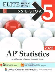 5 Steps to a 5: AP Statistics 2022 Elite Student Edition hind ja info | Majandusalased raamatud | kaup24.ee