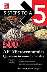 5 Steps to a 5: 500 AP Microeconomics Questions to Know by Test Day, Third Edition 3rd edition hind ja info | Majandusalased raamatud | kaup24.ee