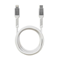 prio Charge &amp; Sync USB C ja Lightning kaabel MFi sertifitseeritud 2m valge hind ja info | Mobiiltelefonide kaablid | kaup24.ee