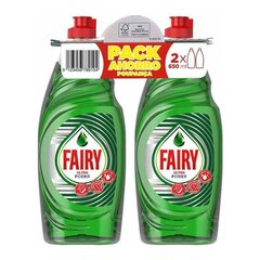 Fairy nõudepesuvahend, 2 x 650 ml цена и информация | Средства для мытья посуды | kaup24.ee