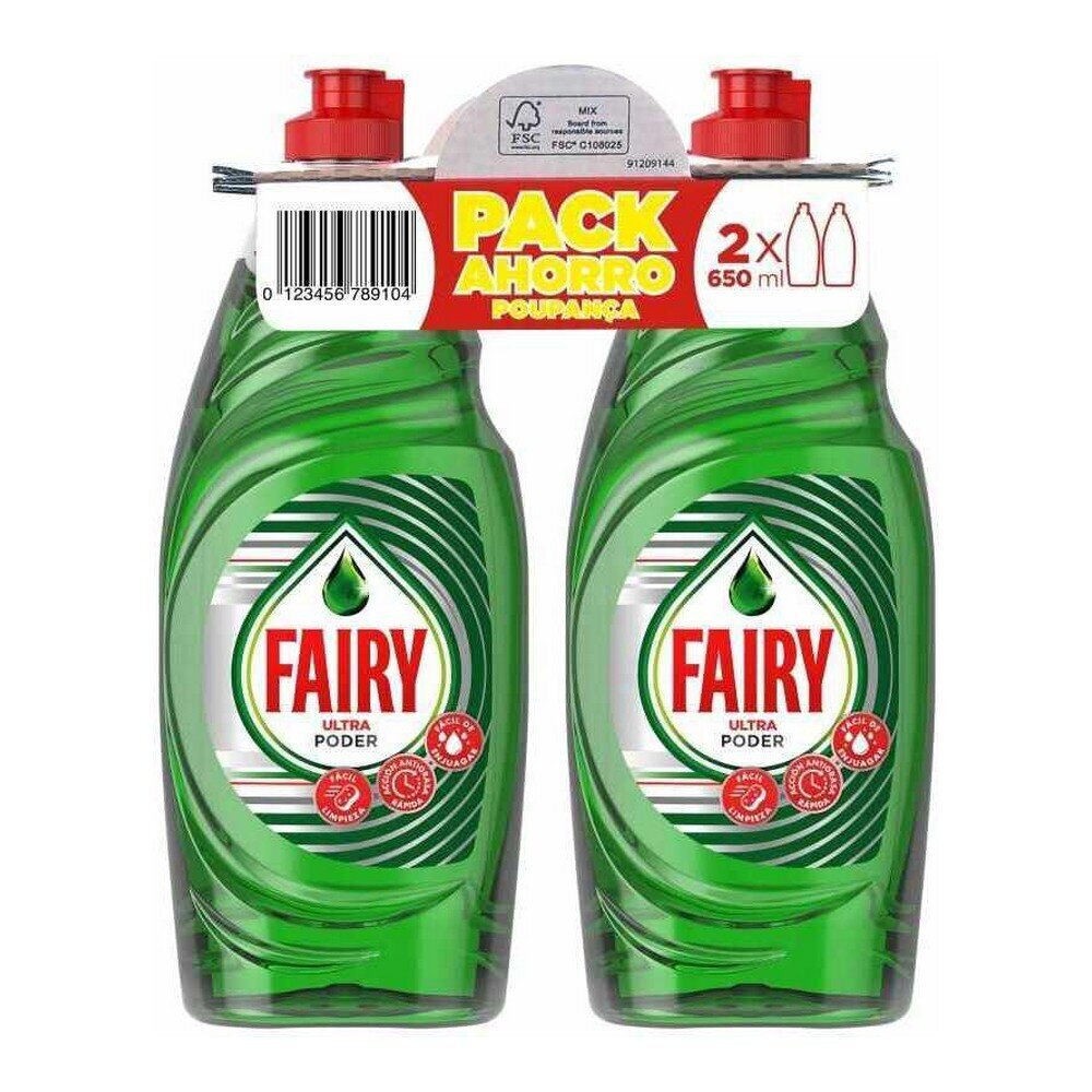 Fairy nõudepesuvahend, 2 x 650 ml hind ja info | Nõudepesuvahendid | kaup24.ee