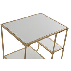 Küljelaud DKD Home Decor Kuldne Metall MDF Valge (50 x 40 x 55,5 cm) hind ja info | Diivanilauad | kaup24.ee