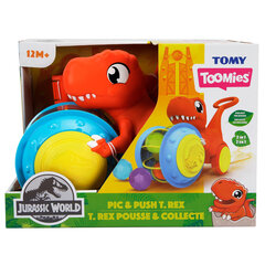 Толкаемая игрушка динозавр Tomy Pic & Push T-Rex, E73254 цена и информация | Игрушки для малышей | kaup24.ee