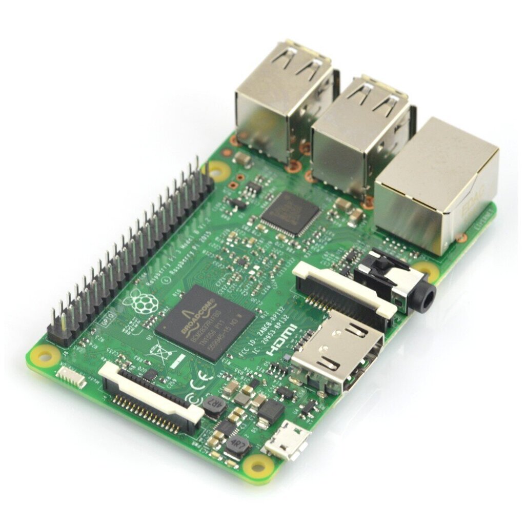 Raspberry Pi 3B WiFi + 32GB microSD + komplekt ametlikke tarvikuid цена и информация | Robootika, konstruktorid ja tarvikud | kaup24.ee