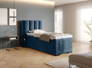 Кровать NORE Veros, 90x200 см, синяя цена и информация | Кровати | kaup24.ee