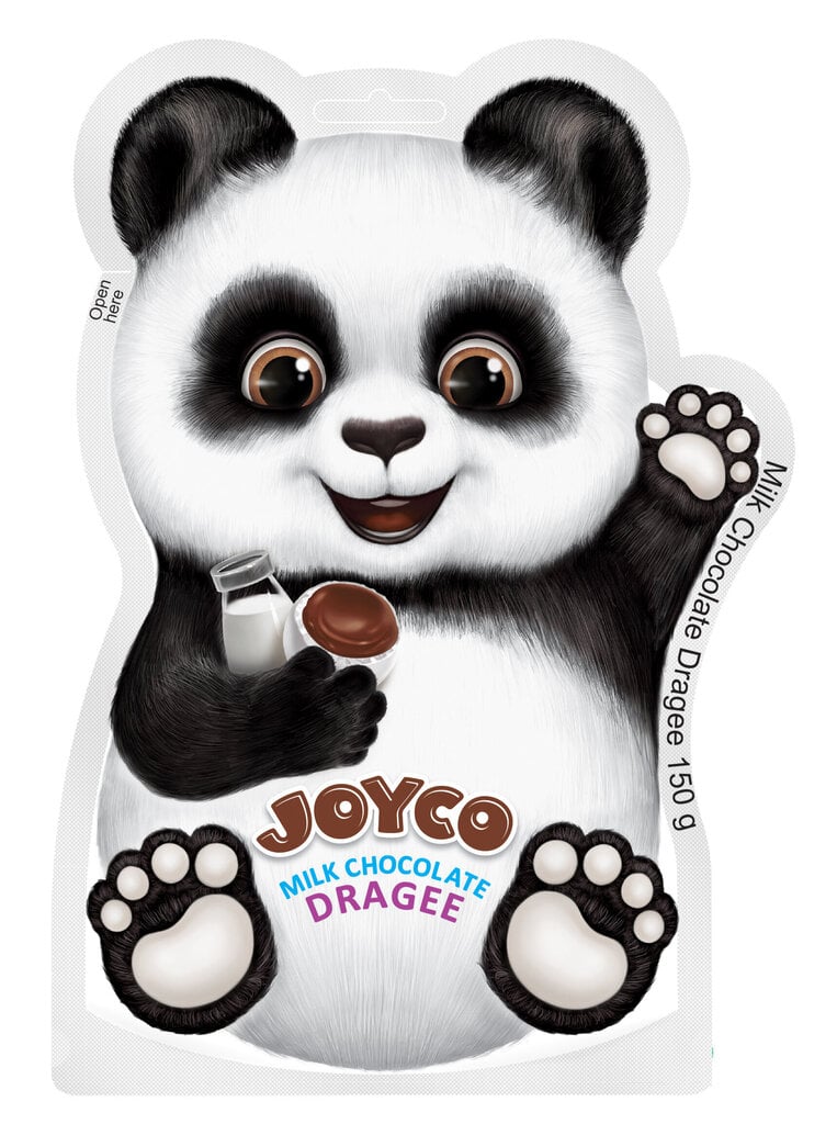 Piimašokolaadi dražeed Panda Joyco, 150 g hind ja info | Maiustused | kaup24.ee