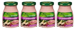 Kohupiim jõhvikatega, 175 g x 4 цена и информация | Консервы | kaup24.ee