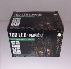 Уличная гирлянда 100LED/10 м + 1,5 м, тёплый белый / холодный белый цена и информация | Гирлянды | kaup24.ee