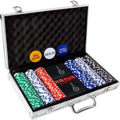Pokkeri komplekt 300 žetooniga + kohver hind ja info | Hasartmängud, pokker | kaup24.ee