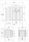 Puidust aiamaja Timbela M386F+M386G цена и информация | Kuurid ja aiamajad | kaup24.ee