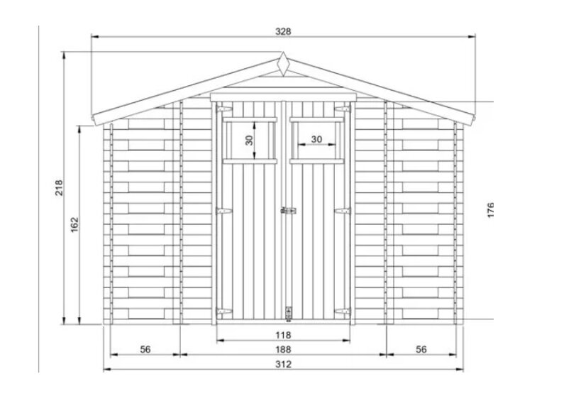 Puidust aiakuur/tööriistakuur Timbela M391 цена и информация | Kuurid ja aiamajad | kaup24.ee