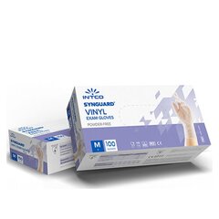 Виниловые не опудренные перчатки Intco, размер M, 100 шт. цена и информация | Аптечки | kaup24.ee