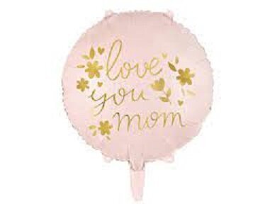 Fooliumist õhupall "love you mom" 45 cm цена и информация | Õhupallid | kaup24.ee