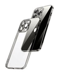 Crystal Clear Glass ümbris mustast metallist kaamerakaitsega Apple iPhone 12 цена и информация | Чехлы для телефонов | kaup24.ee