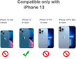 Crystal Clear Glass Case lilla metallist kaamerakaitsega Apple iPhone 13 hind ja info | Telefoni kaaned, ümbrised | kaup24.ee