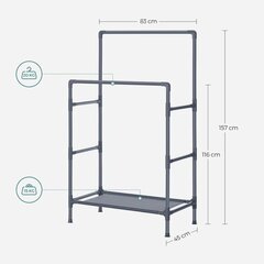 Metallist riidepuu SONGMICS RDR001G02 цена и информация | Вешалки для одежды | kaup24.ee