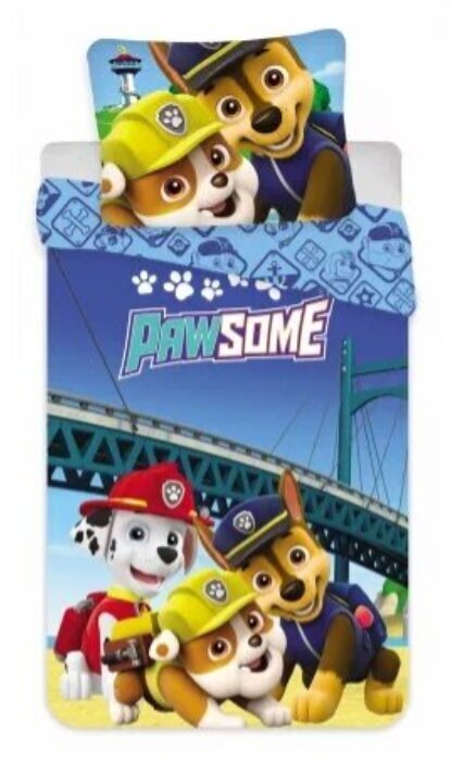 Laste voodipesukomplekt Paw Patrol, 100x135, 2-osaline hind ja info | Beebide ja laste voodipesu | kaup24.ee