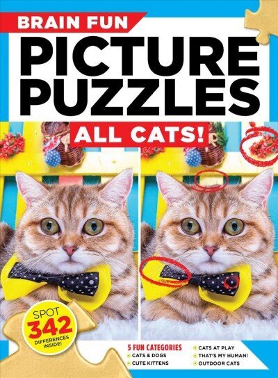 Brain Fun Picture Puzzles: All Cats! hind ja info | Tervislik eluviis ja toitumine | kaup24.ee