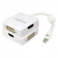 LogiLink - Adapter 3w1 MiniDisplayport do HDMI/DVI/Display port hind ja info | USB jagajad, adapterid | kaup24.ee