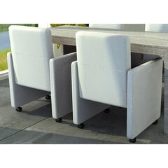 Комплект обеденных стульев, 2 шт., белые цена и информация | Стулья для кухни и столовой | kaup24.ee
