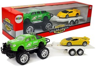 Maastur koos sportautoga, roheline hind ja info | Poiste mänguasjad | kaup24.ee