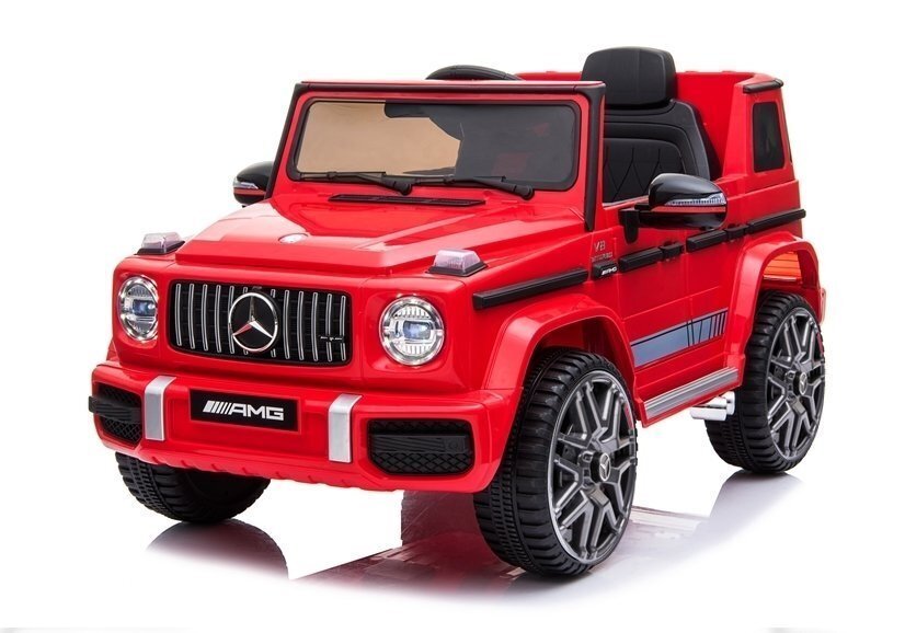 Mercedes G63 AMG elektriauto, punane hind ja info | Laste elektriautod | kaup24.ee