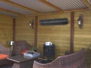 Eurom Euromi terrassisoojendi "Outdoor Heatpanel" 1800 W must цена и информация | Обогреватели | kaup24.ee