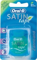 Зубная нить Oral-B Satin Tape Mint 25 м цена и информация | Для ухода за зубами | kaup24.ee