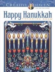 Creative Haven Happy Hanukkah Coloring Book цена и информация | Книги о питании и здоровом образе жизни | kaup24.ee