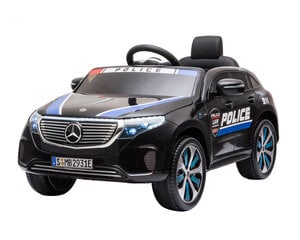 Laste elektriauto Mercedes Benz EQC400 Police, Black цена и информация | Электромобили для детей | kaup24.ee