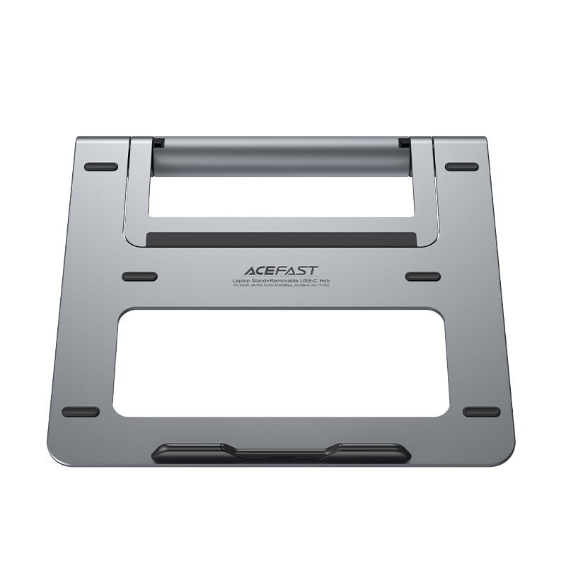 Acefast HUB multifunctional USB Type C laptop stand - 2x USB 3.2 Gen 1 (3.0, 3.1 Gen 1) / TF, SD / HDMI 4K @ 60Hz / RJ45 1Gbps / PD 3.0 100W (20V / 5A) gray (E5 space gray) hind ja info | Sülearvuti tarvikud | kaup24.ee