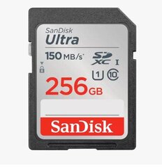 Mälukaart Sandisk Ultra SDXC 256GB hind ja info | Sandisk Mobiiltelefonid, foto-, videokaamerad | kaup24.ee