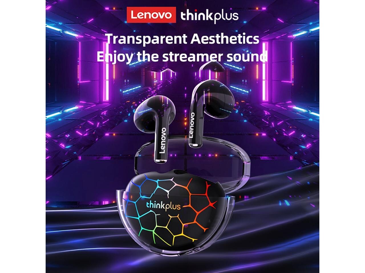 Lenovo LP80PRO LED TWS earphones (black) цена и информация | Kõrvaklapid | kaup24.ee
