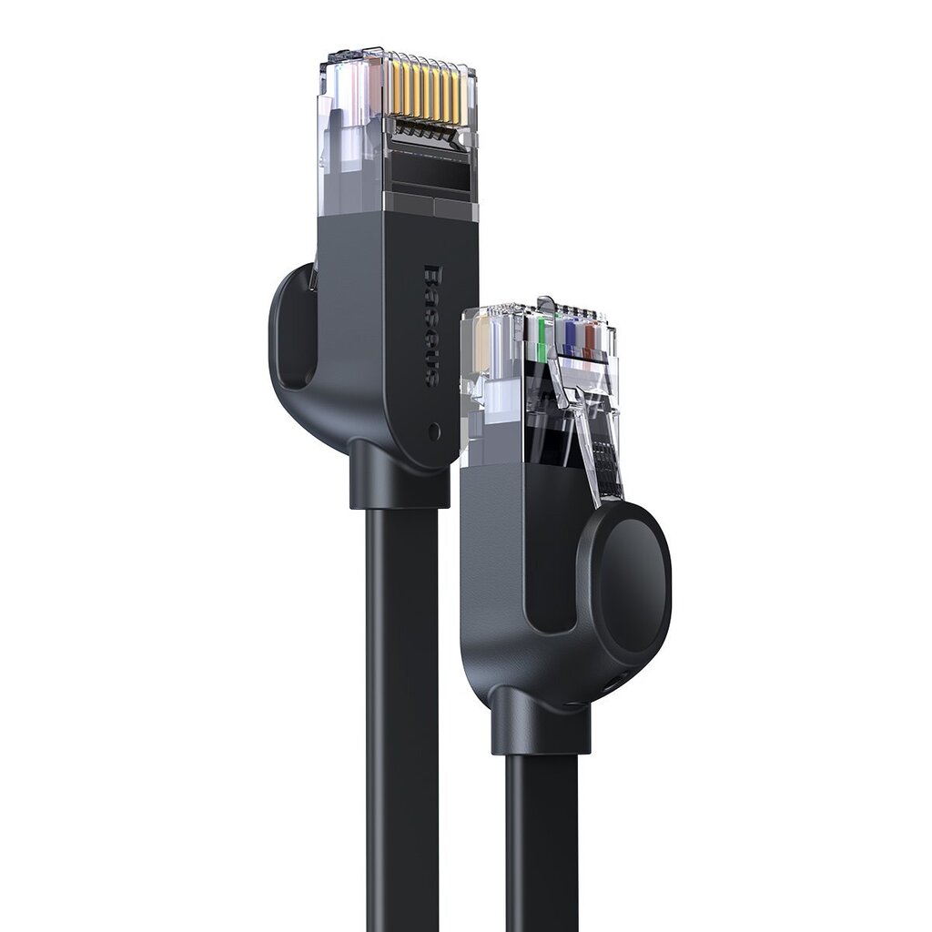 Baseus high Speed Six types of RJ45 Gigabit network cable (flat cable)1.5m Black hind ja info | Kaablid ja juhtmed | kaup24.ee