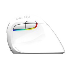 Wireless Vertical Mouse Delux M618Mini DB BT+2.4G 2400DPI (white) hind ja info | Hiired | kaup24.ee